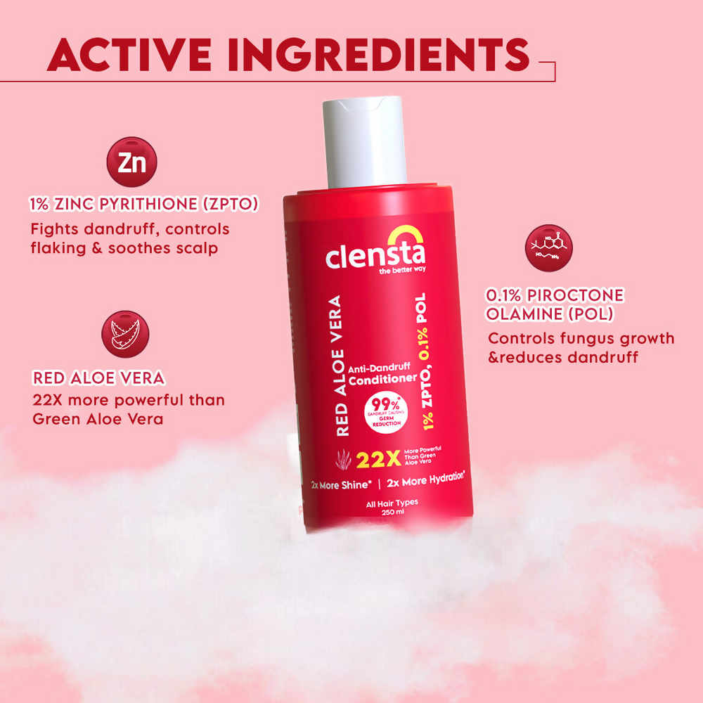 Clensta Red Aloe Vera Anti-Dandruff Conditioner | Grocsy