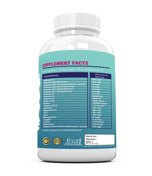 Ramini Bio Nutrition Biotin With Multivitamins Veg Capsules | Grocsy