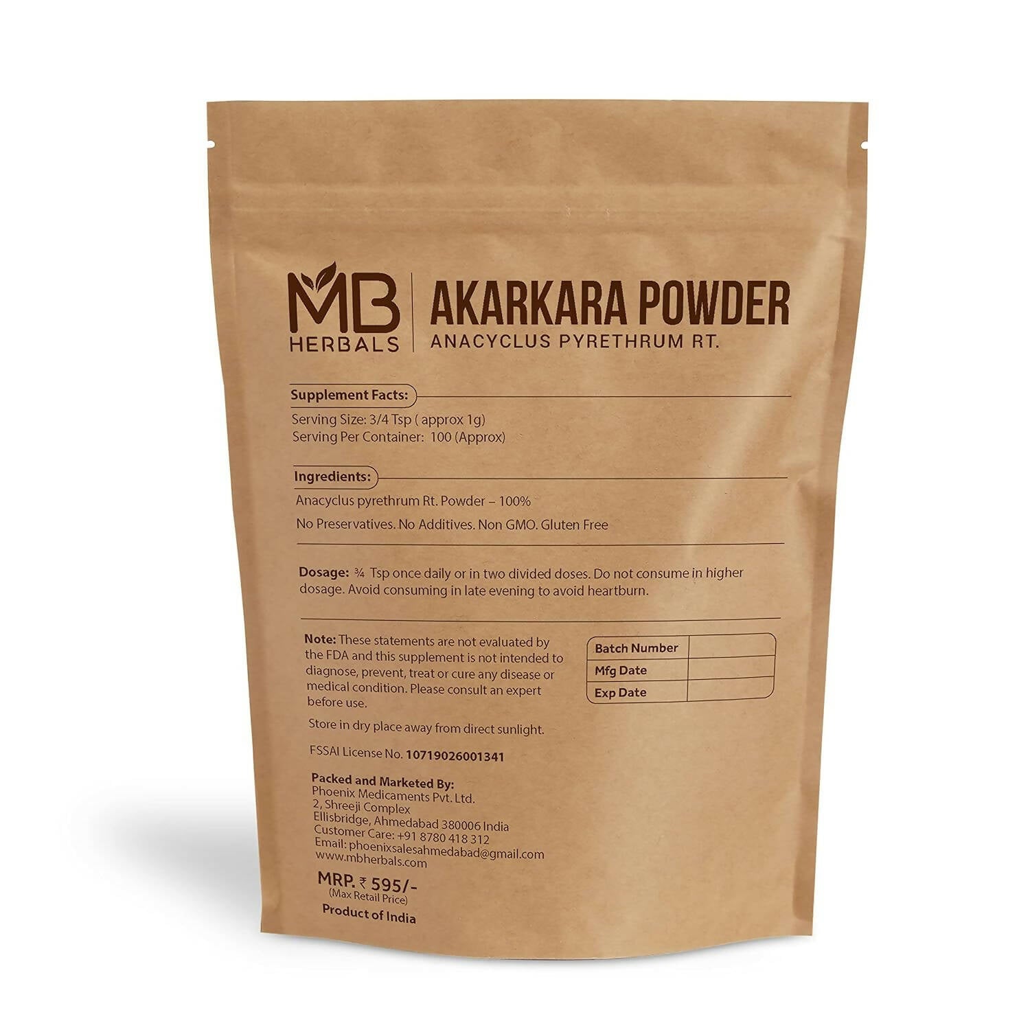 MB Herbals Akarkara Powder | Grocsy