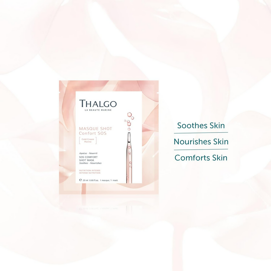 Thalgo SOS Comfort Shot Mask - Nourishing Marine Cold Cream Sheet Mask | Grocsy
