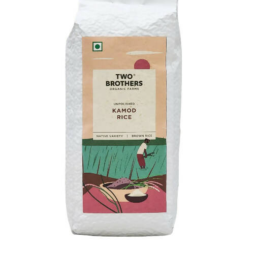 Two Brothers Organic Farms Krishna Kamod Brown Rice, Unpolished | Grocsy