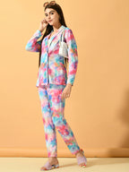 Myshka Women's Multi Printed Ombre Jacket | Grocsy