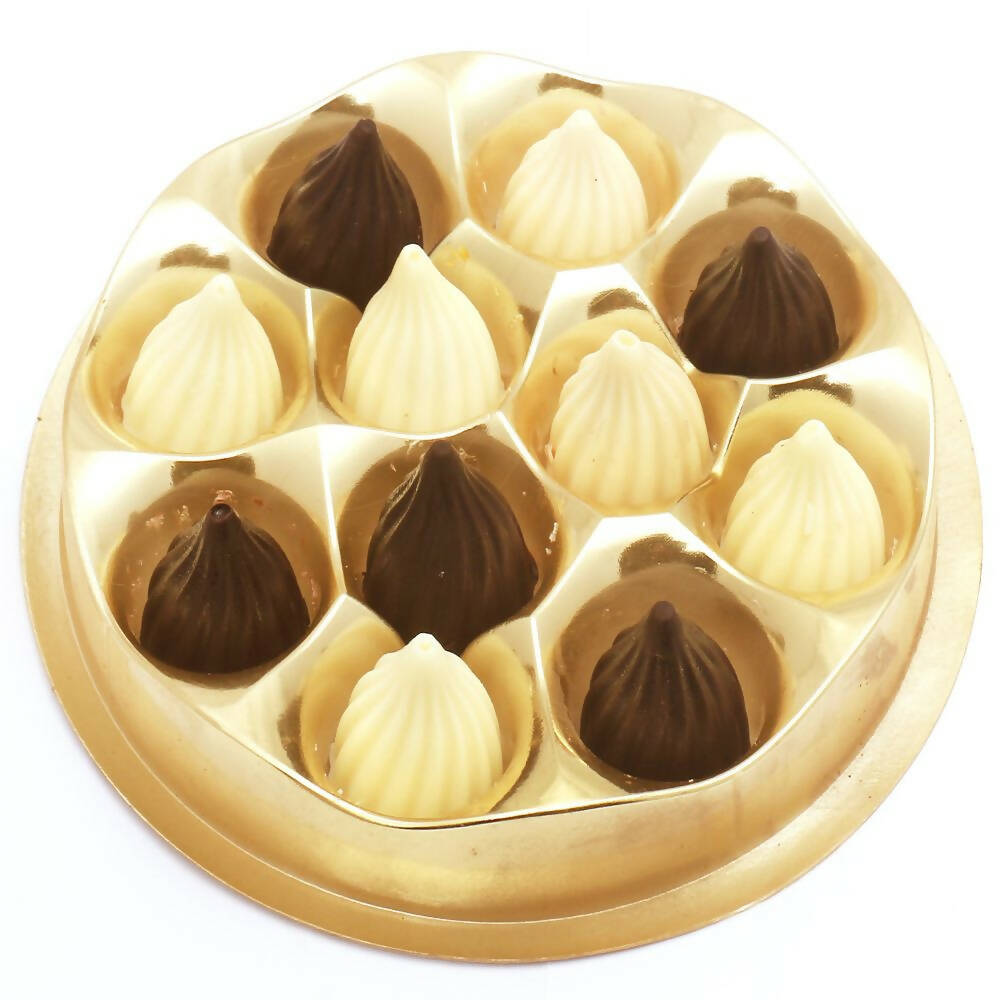 Ghasitaram Dark and White Chocolate Modaks | Grocsy