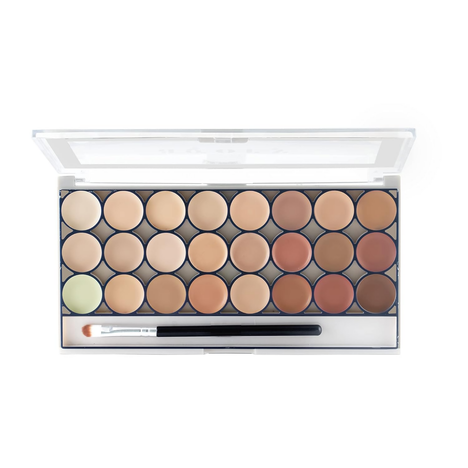 MARS Cosmetics 24 Shade Agory Cream Contour Palette With Brush - Shade-01 | Grocsy