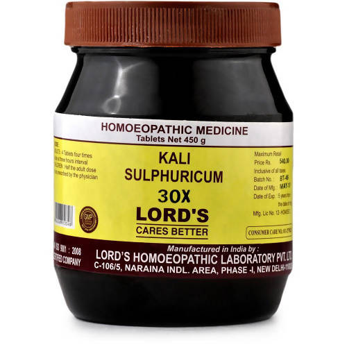 Lord's Homeopathy Kali Sulph Biochemic Tablets | Grocsy