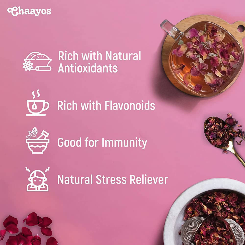Chaayos Herbal Rose Tea | Grocsy