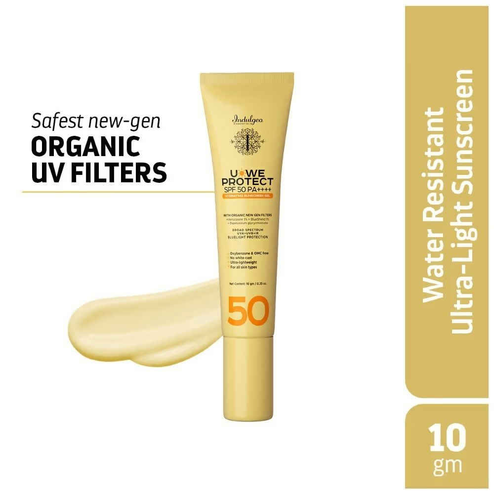 Indulgeo Essentials U-We Protect Hydrating Sunscreen Gel SPF 50 PA++++ | Grocsy