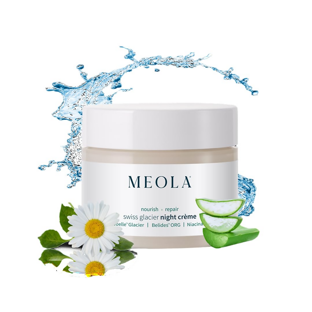 Meola Swiss Glacier Night Cream With Niacinamide | Grocsy