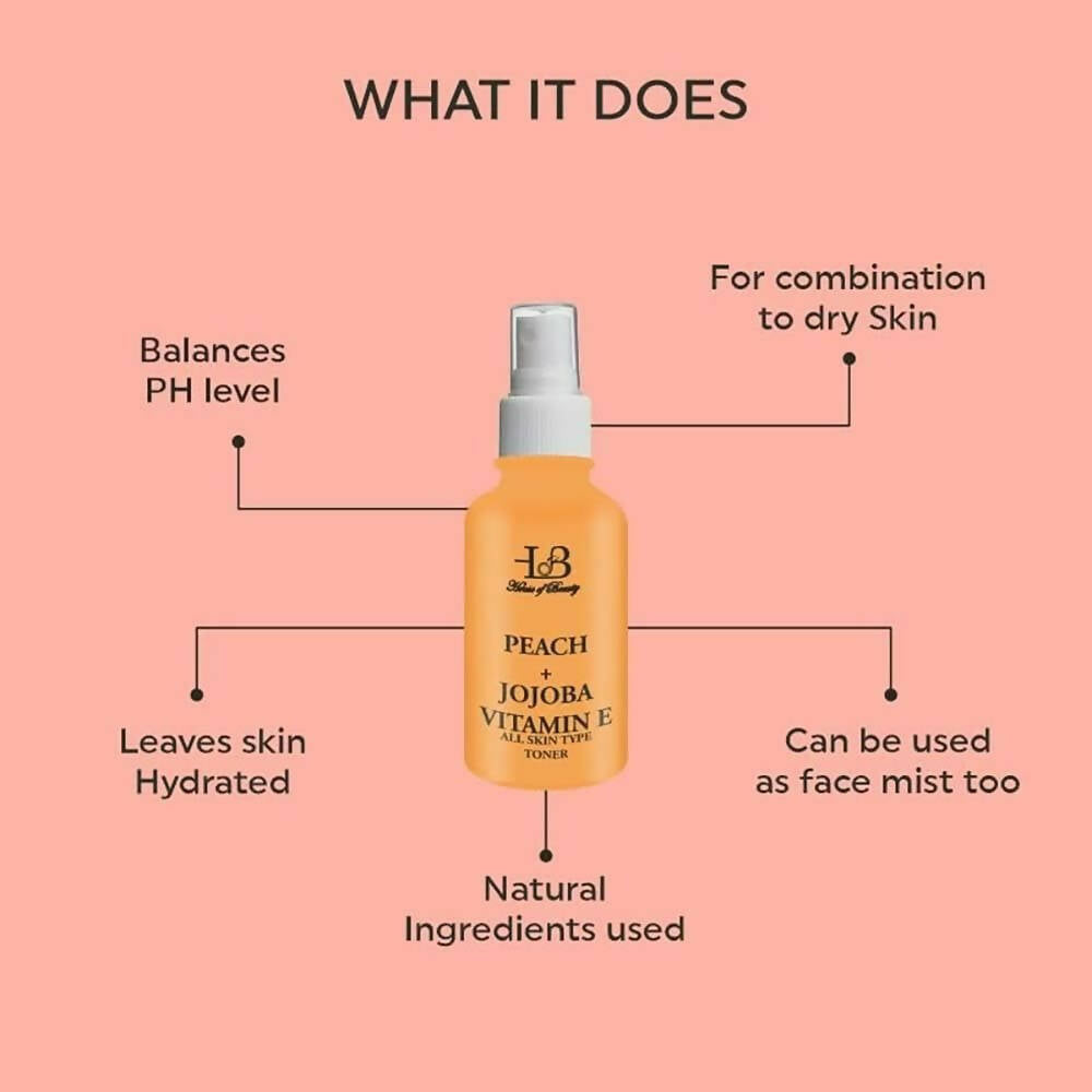 House Of Beauty Peach + Jojoba Toner | Grocsy