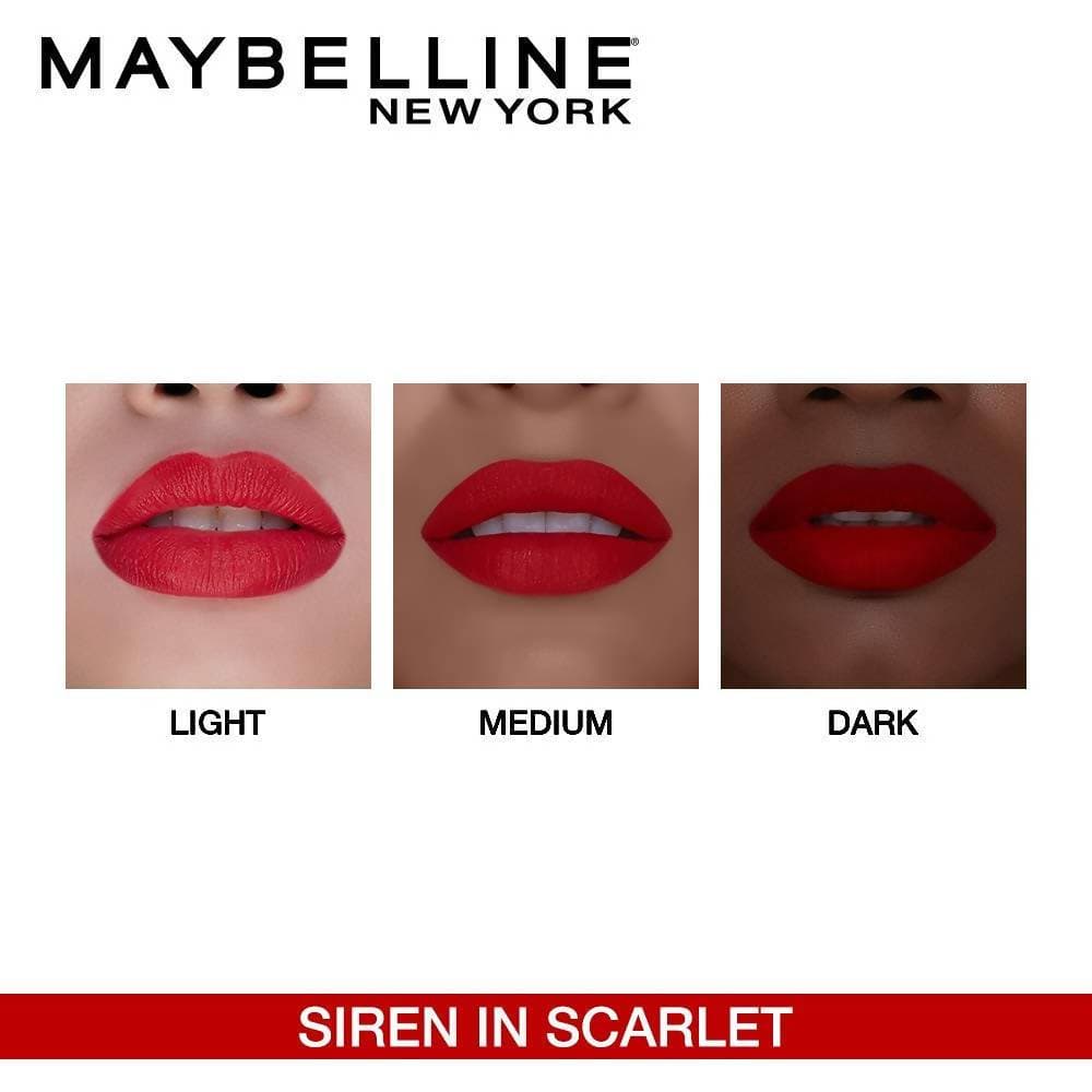 Maybelline New York Color Sensational Creamy Matte Lipstick / 690 Siren in Scarlet | Grocsy