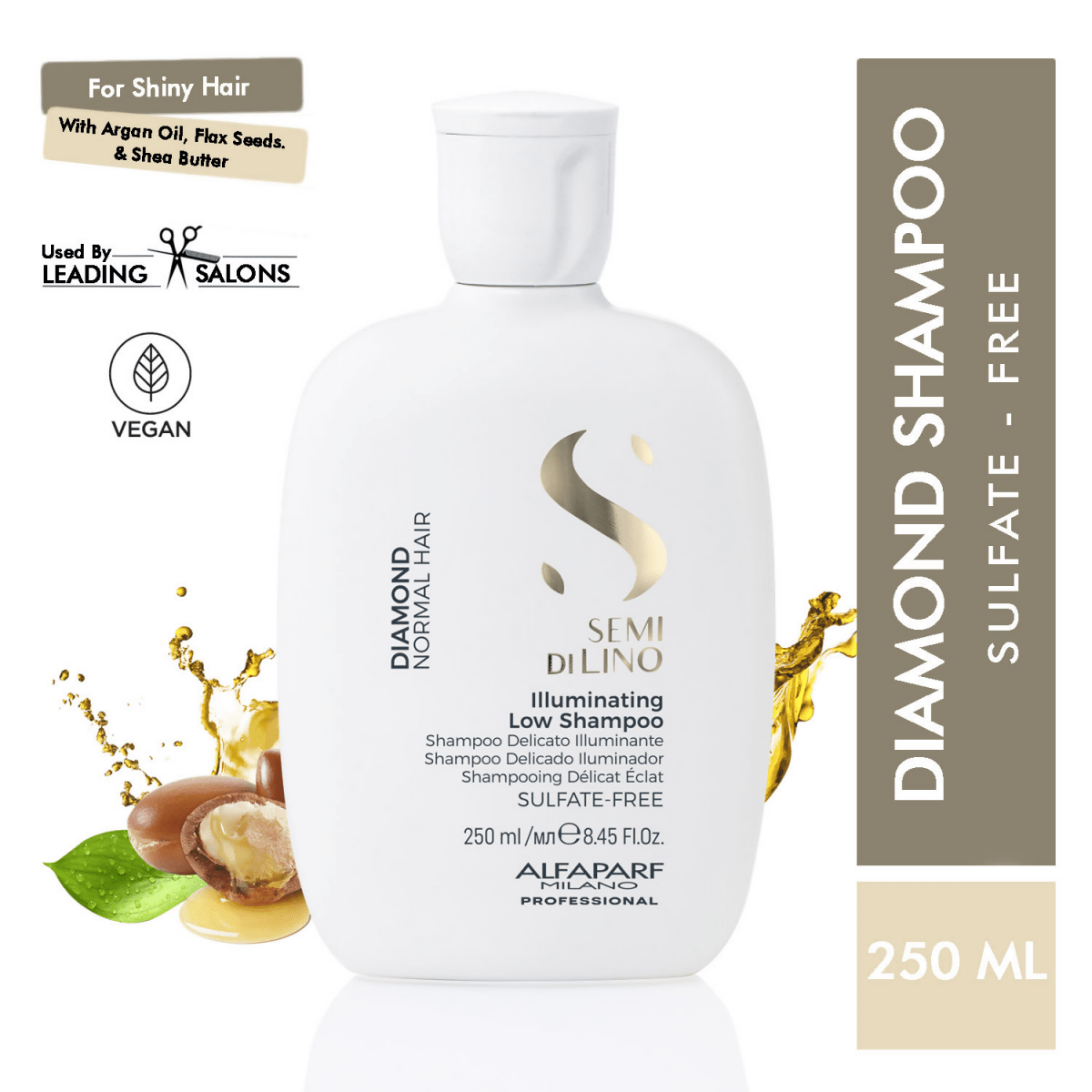 Alfaparf Milano Diamond Shampoo With Linseed Extract | Grocsy