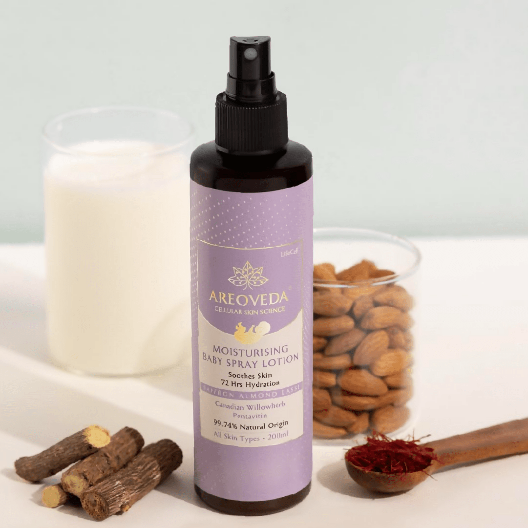 AreoVeda Moisturising Baby Spray Lotion | Grocsy