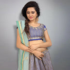 Jyoti Fashion Royal Blue Sequence, Dori & Zari Embroidery Tafeta Silk Lehenga Choli with Dupatta | Grocsy