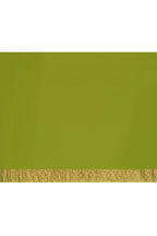 Joban Fashion Purple Crepe Chiffon Pure Handloom Banarasi Silk Saree | Grocsy