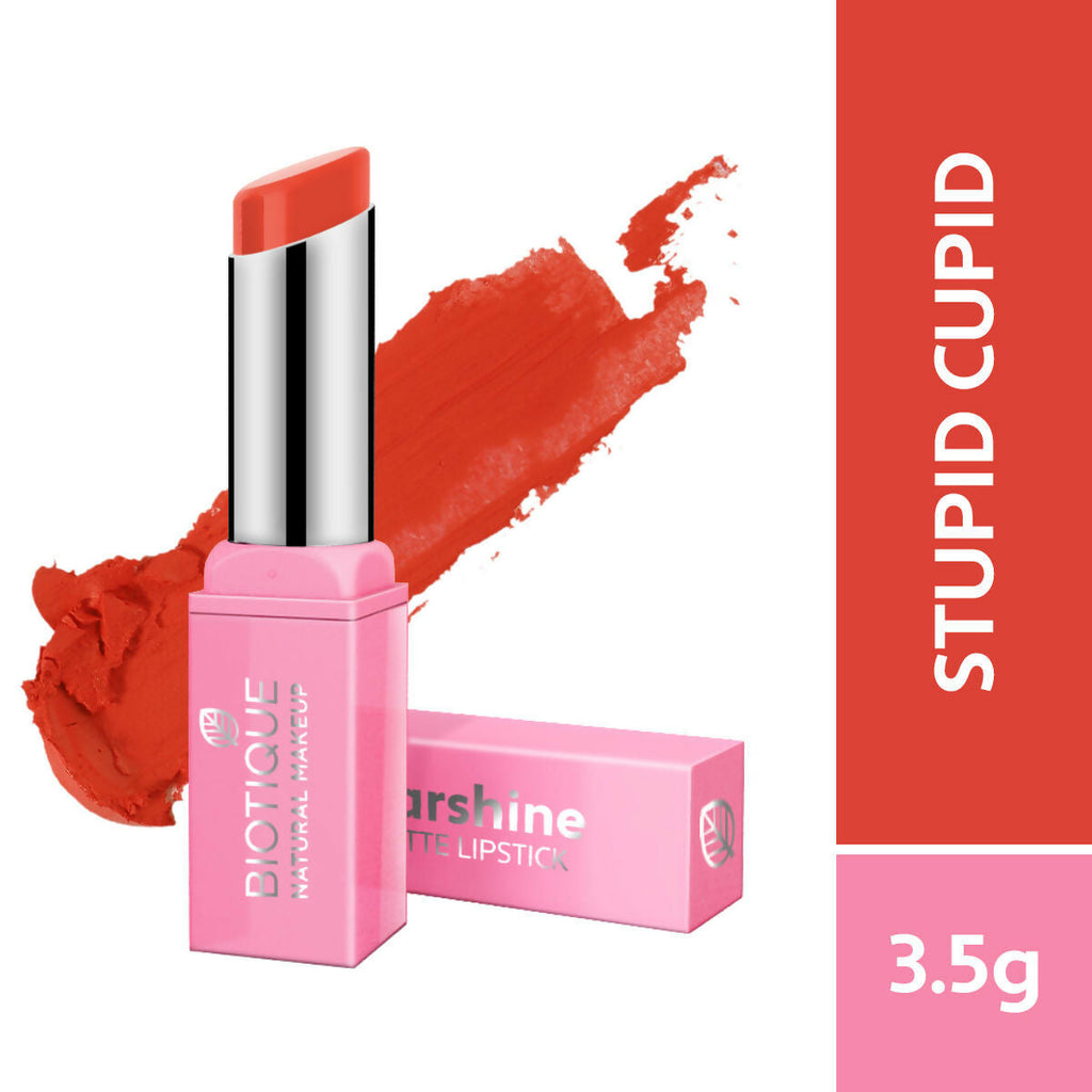 Biotique Starshine Matte Lipstick - Stupid Cupid | Grocsy