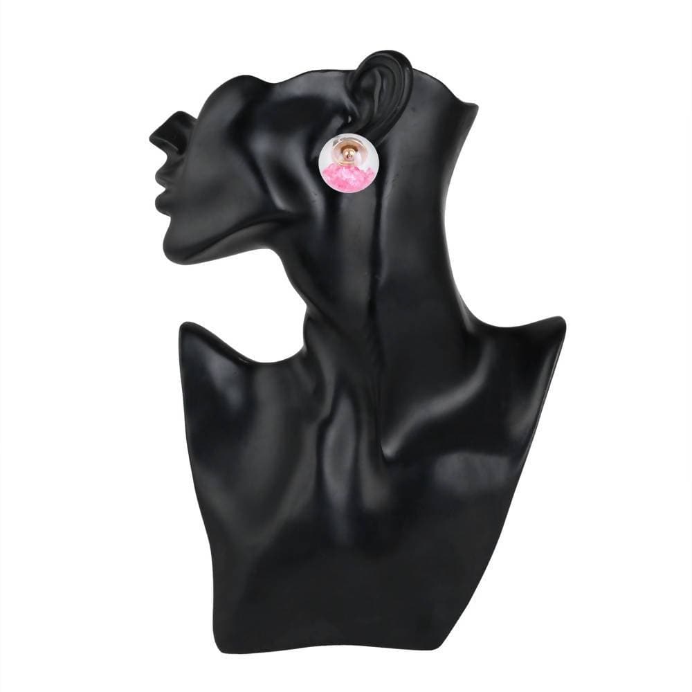 Trendoo Jewelry Gold-Polished Stylish Fancy Party Wear Red Studs | Grocsy