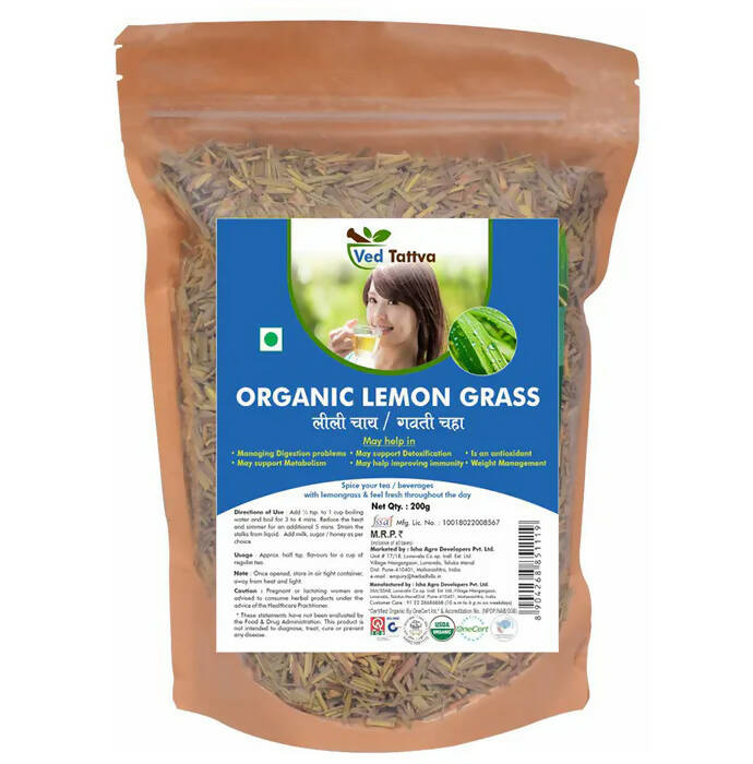 Ved Tattva Organic Lemon Grass Whole | Grocsy