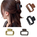 PACTIV Solid Color Matte Hollow Out Hair Claw Clips | Grocsy