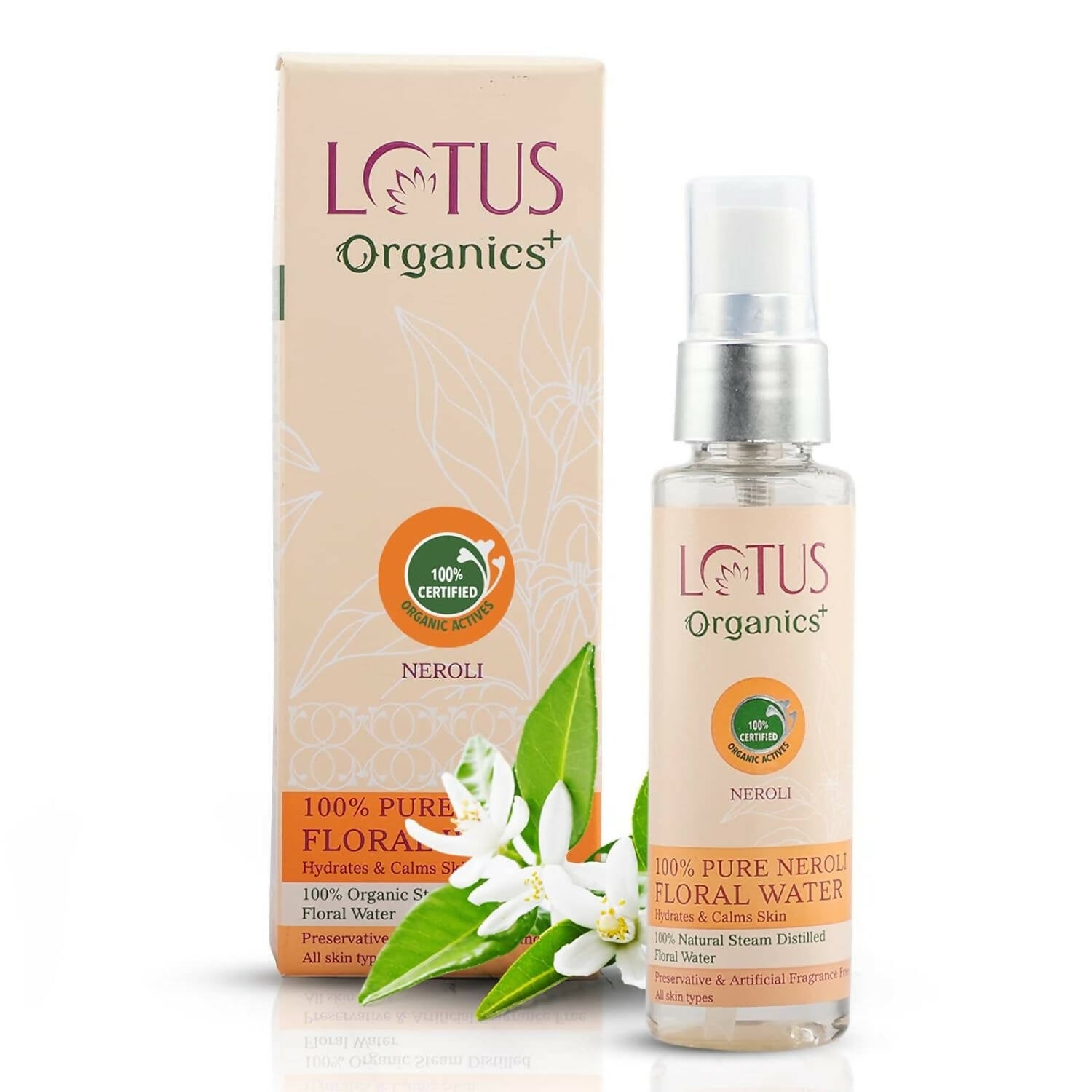 Lotus Organics+ 100% Pure Neroli Floral Water | Grocsy