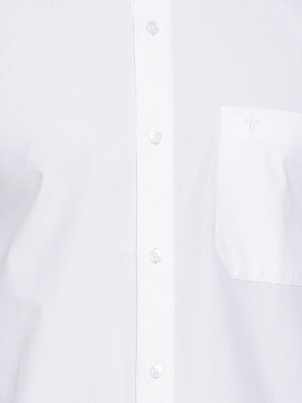 Ramraj Cotton Mens Full Sleeve Formal Poly Cotton White Shirt | Grocsy