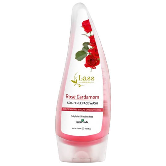 Lass Naturals Rose Cardamom Soap Free Face Wash | Grocsy
