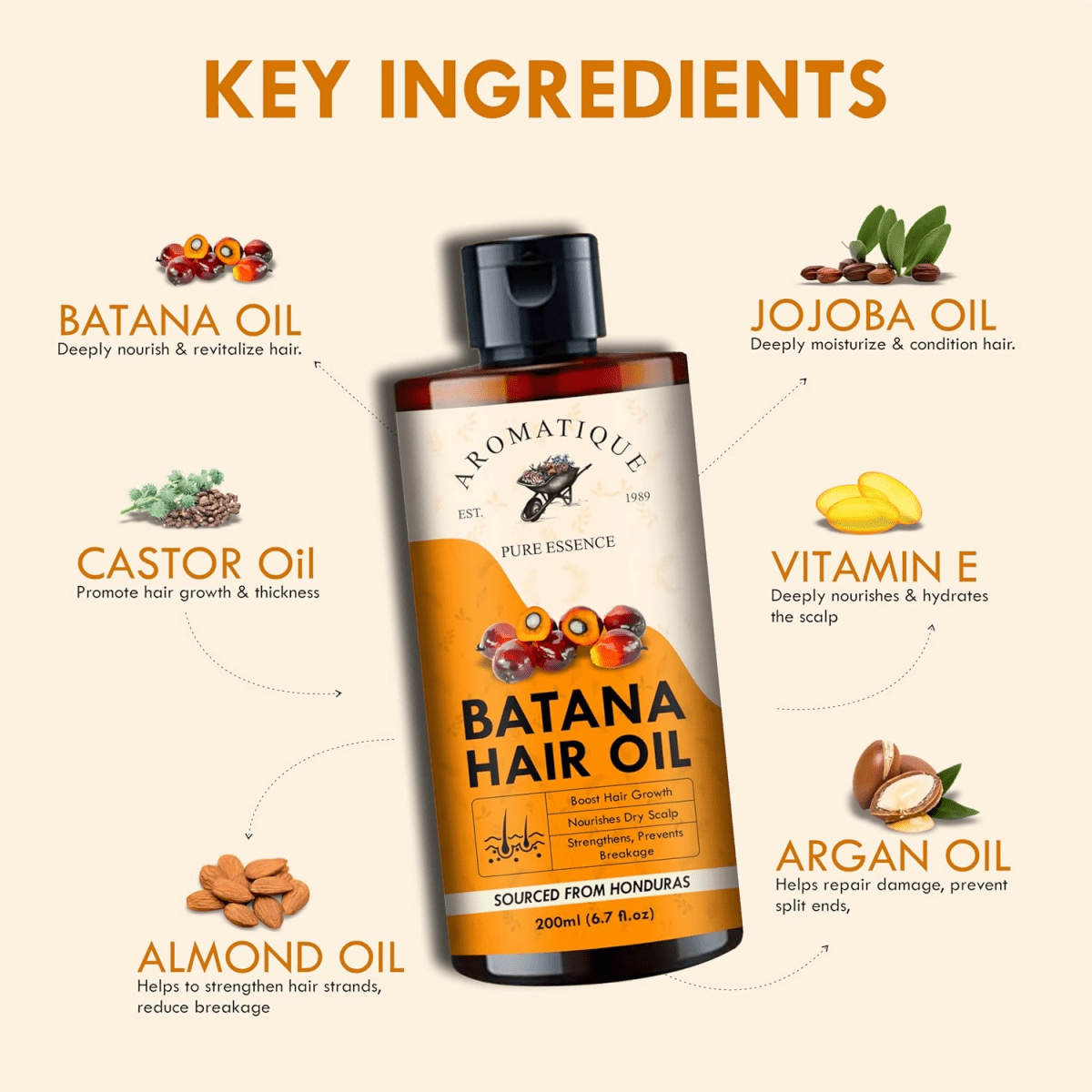 Aromatique Pure Batana Oil For Hair Growth | Grocsy