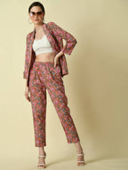 Myshka Women's Multi Cotton Printed jacket | Grocsy