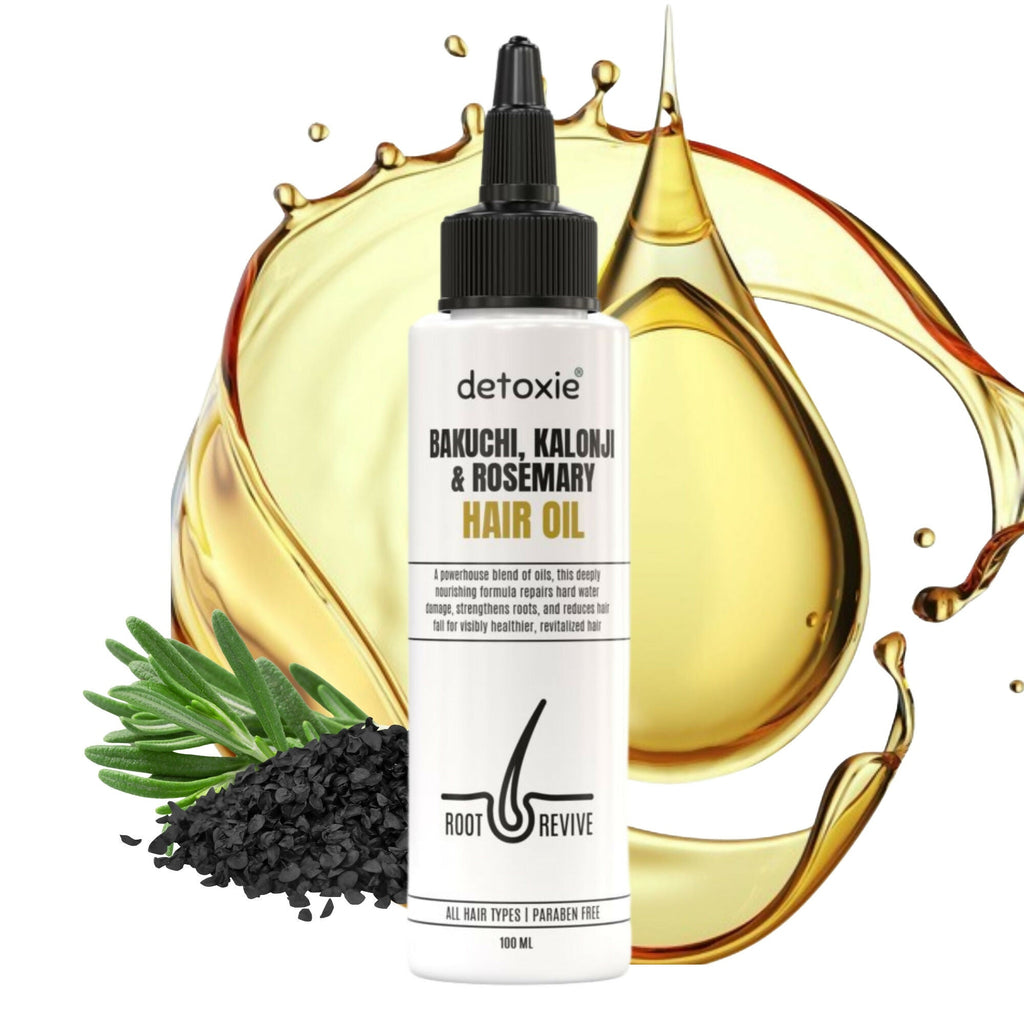 Detoxie Bakuchi Kalonji & Rosemary Hair Oil | Grocsy