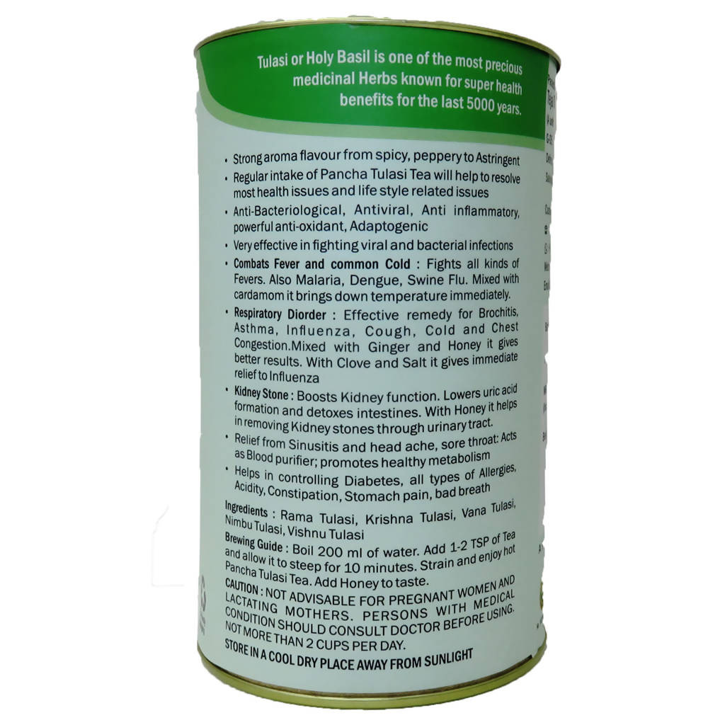 Teja Organics Pancha Tulasi Tea | Grocsy