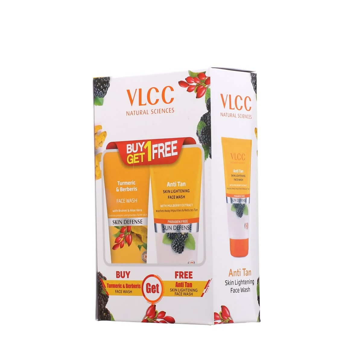 VLCC Turmeric & Berberis Face Wash + Anti Tan Face Wash | Grocsy