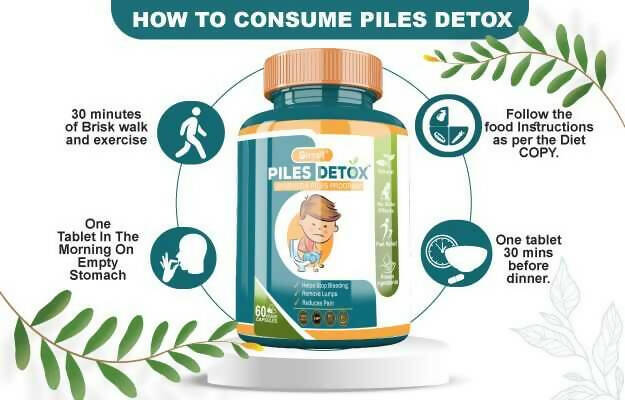 Divya Shree Piles Detox Veggie Capsules | Grocsy