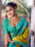 Shree Shyam Fashion Mustard Soft Silk Saree | Grocsy