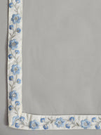 Juniper Women's White Chinnon Solid Embroidered Kurta Set | Grocsy