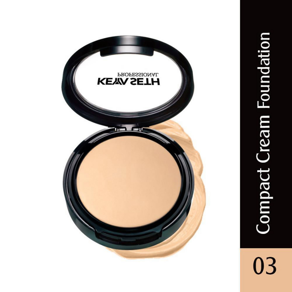 Keya Seth Aromatherapy Professional Compact Cream Foundation - Shade 3 | Grocsy
