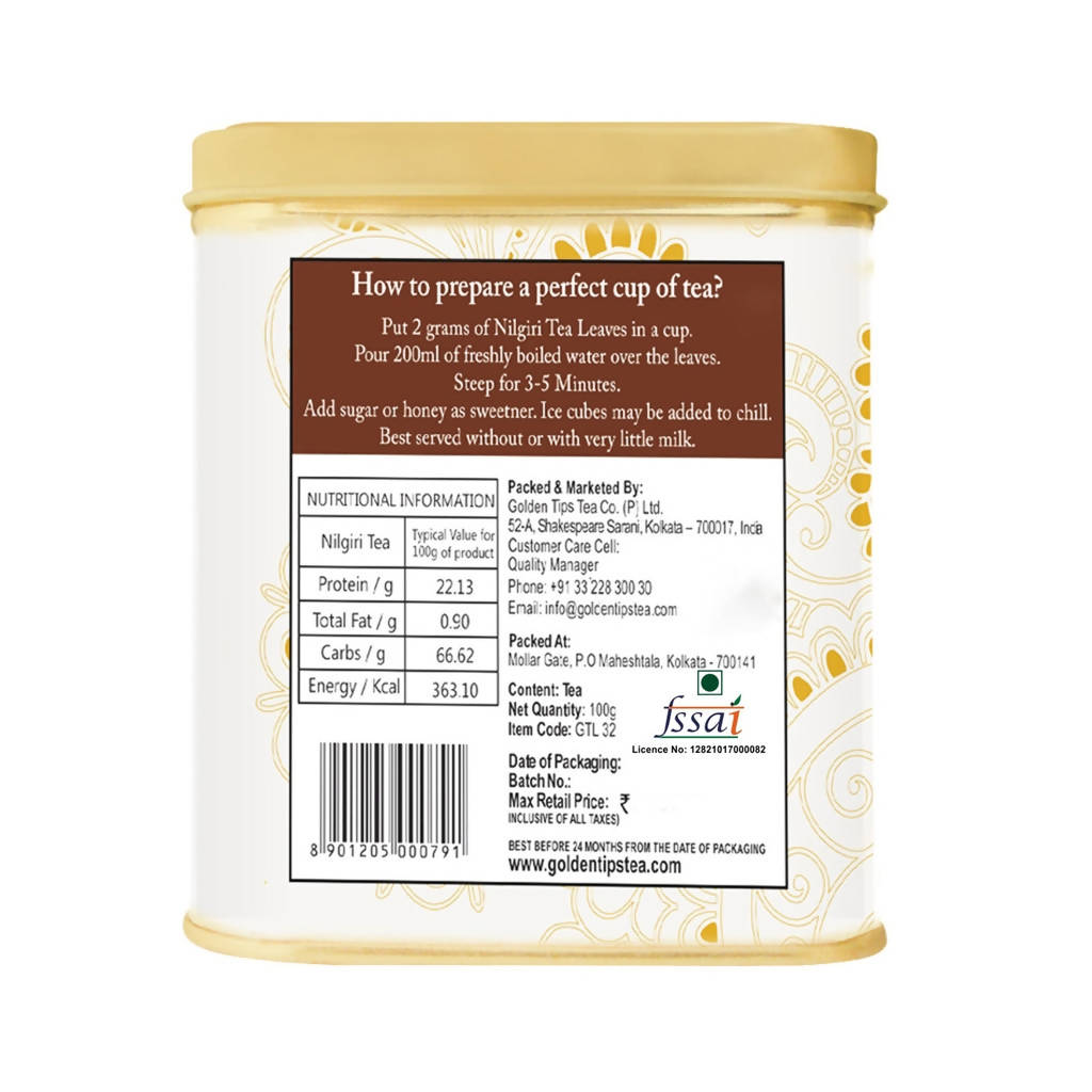 Golden Tips Chocolate Black Tea - Tin Can | Grocsy