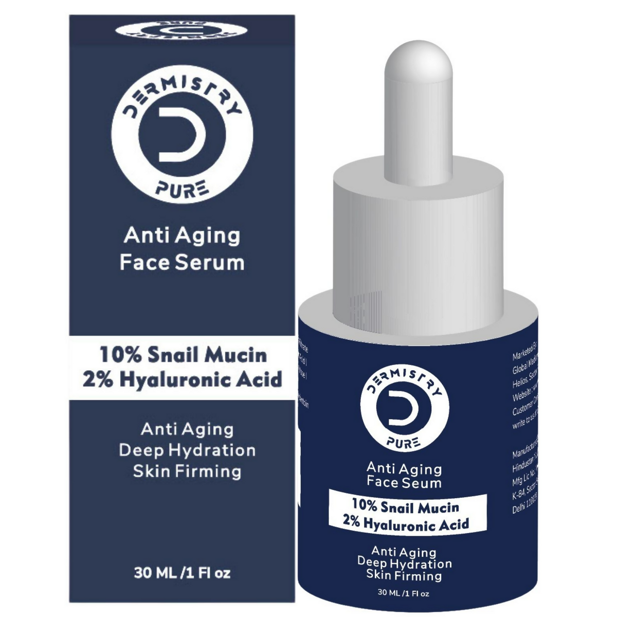 Dermistry 10% Snail Mucin96 Peptide Anti Ageing Moisturizer Skin Firming Tightening Aging Face Serum | Grocsy
