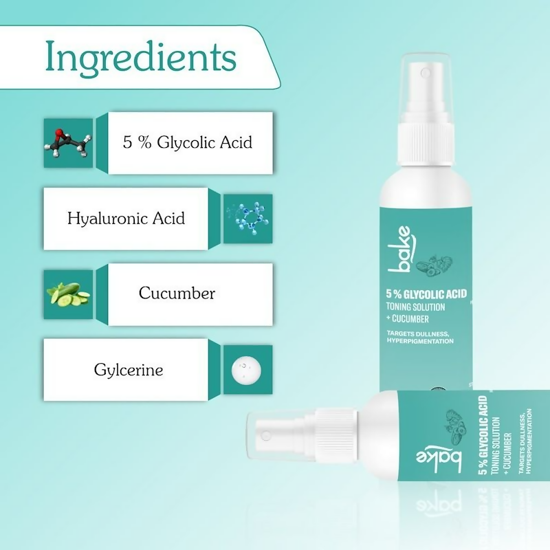 Bake 5% Glycolic Acid Toning Solution | Grocsy