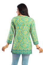 Snehal Creations Fabulous Lime Green Summer Cool Printed Tunic | Grocsy