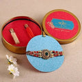 American Diamond Motif Style Rakhi | Grocsy