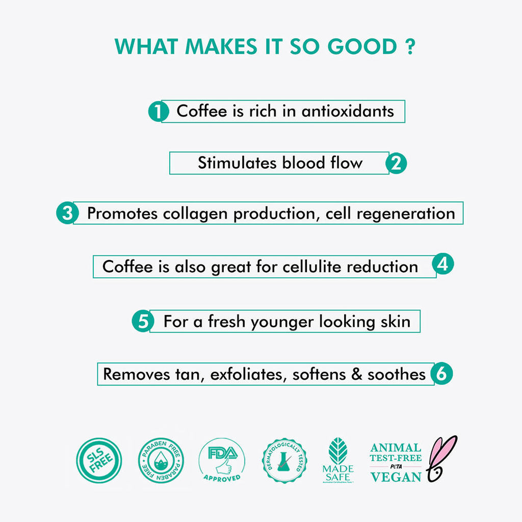 mCaffeine Raw Coffee Face Mask | Grocsy