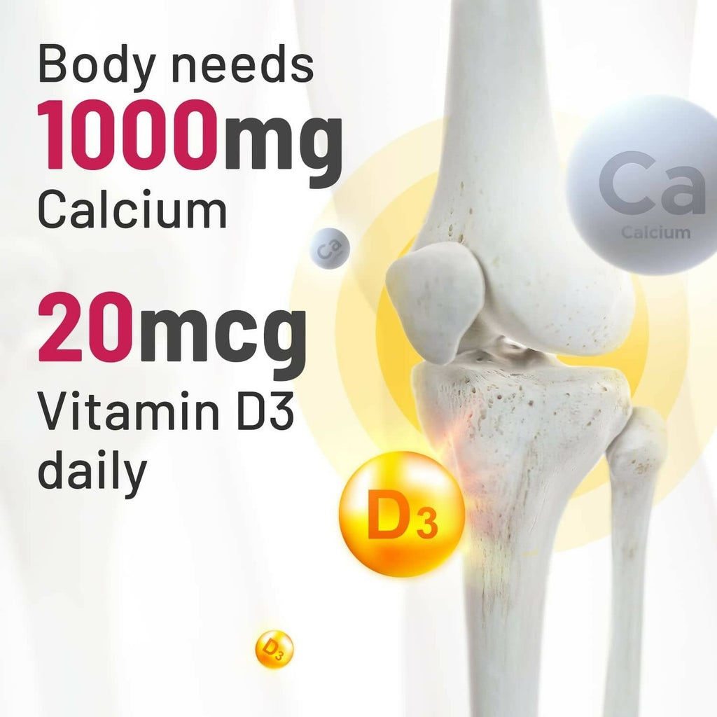 Gynoveda Calcium & Vitamin D3 Tablets | Grocsy