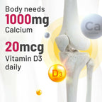 Gynoveda Calcium & Vitamin D3 Tablets | Grocsy