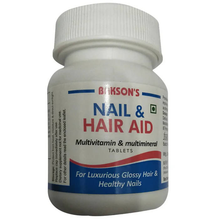 Bakson's Homeopathy Nail & Hair Aid Tablets | Grocsy