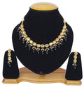 Joban Fashion bLack kundan work Necklace Set | Grocsy