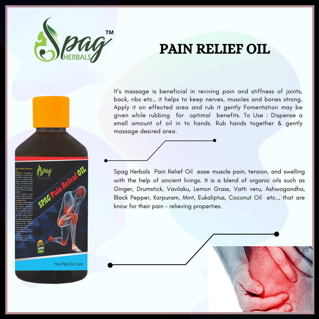 Spag Herbals Spag Pain Relief Oil | Grocsy