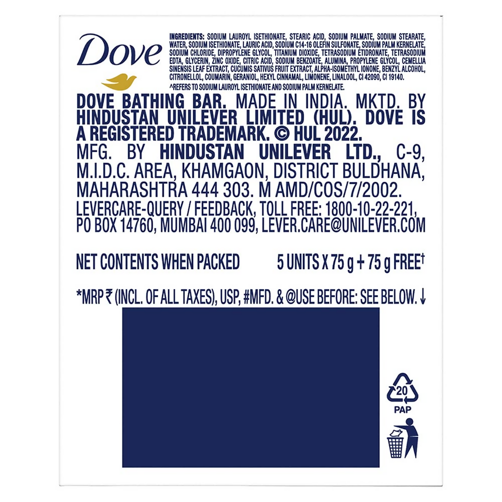 Dove Fresh Moisture Beauty Bar With Cucumber & Green Tea Leaves Scent | Grocsy