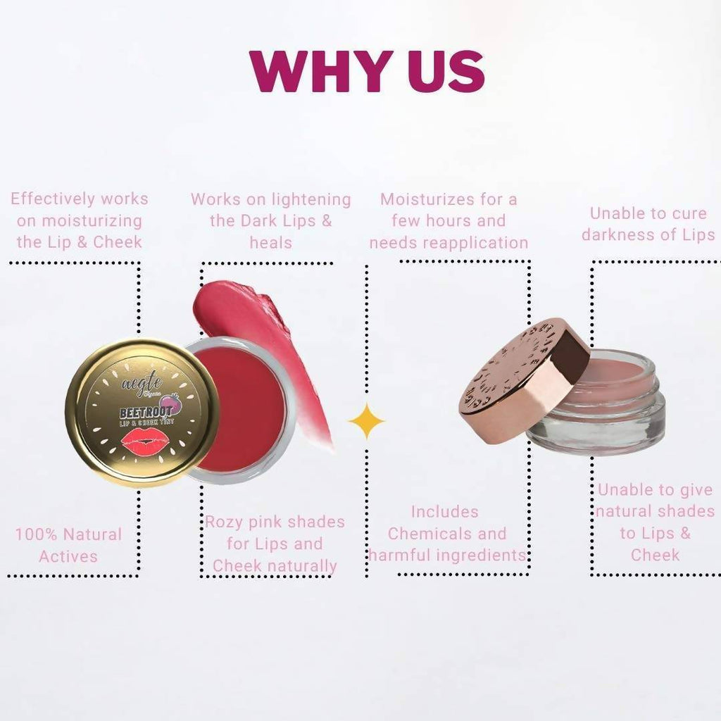 Aegte Organics Beetroot Lip and Cheek Tint Balm | Grocsy