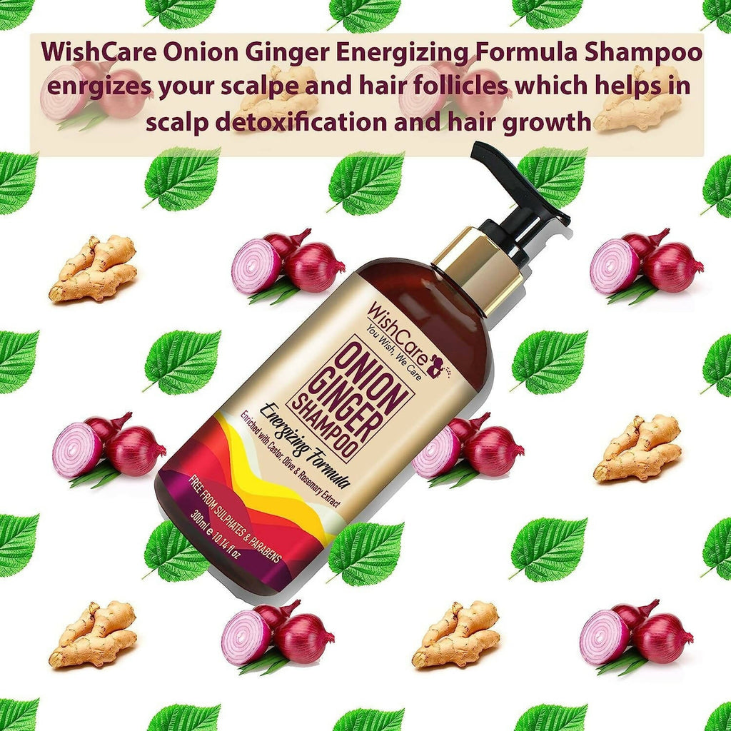 Wishcare Onion Ginger Shampoo | Grocsy
