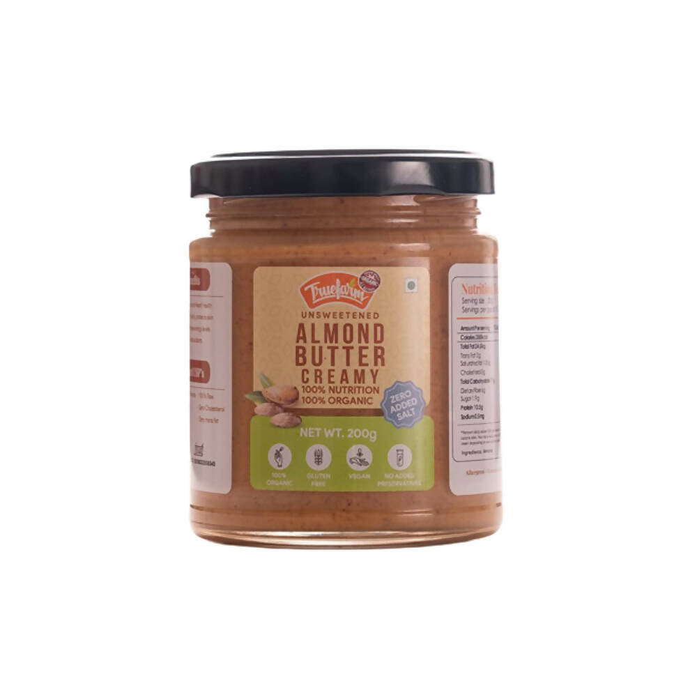 Truefarm Organic Almond Butter Creamy-Unsweetened