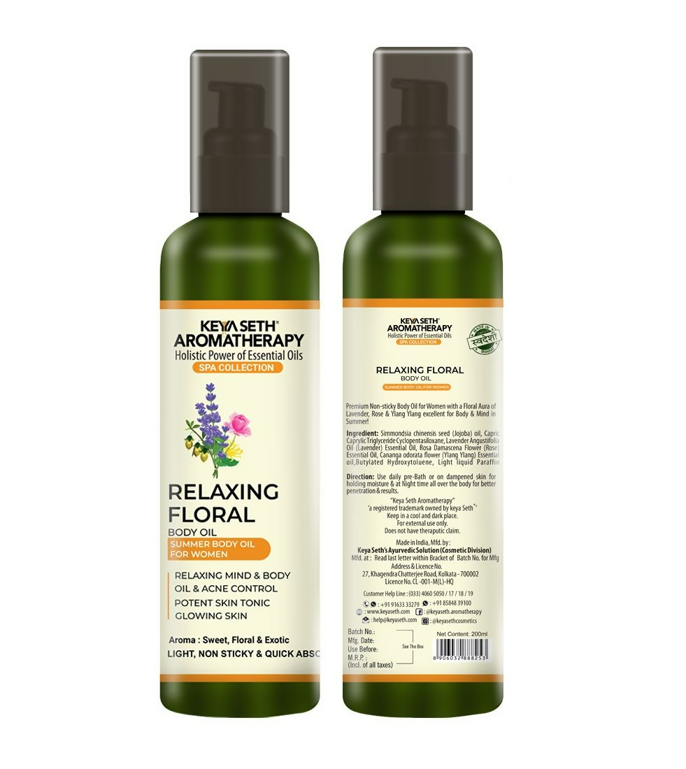 Keya Seth Aromatherapy Relaxing Floral Summer Body Oil | Grocsy